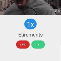 Application "GOHit" - Lancement d'une session d'entraînement Ecran Workout pris par emeric lieutard