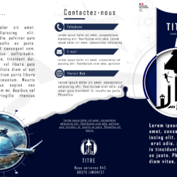 Flyer design avec logo pour un organisme de l'armée de l'air- face 1 Flyer design avec logo